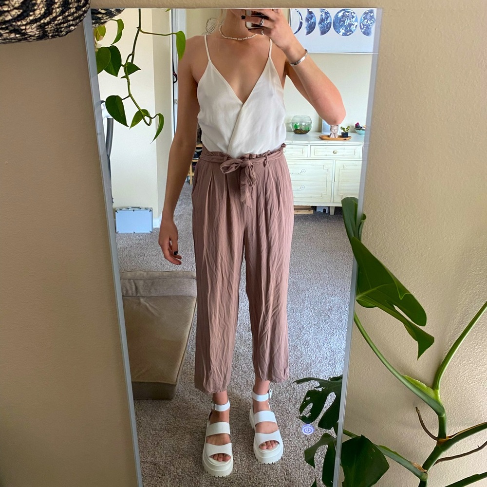 HYFVE Flowy Capri Jumpsuit Business Casual